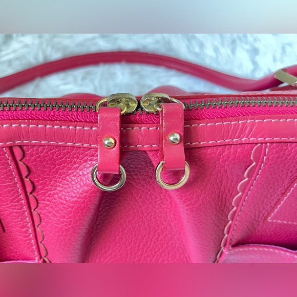 🎉Poshiversary SALE🎉 Samantha Thavasa Deluxe Red Leather Boston Doctors Bag - Picture 10 of 17